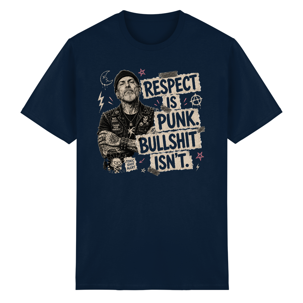 RESPECT IS PUNK - Heavy Cotton T-Shirt
