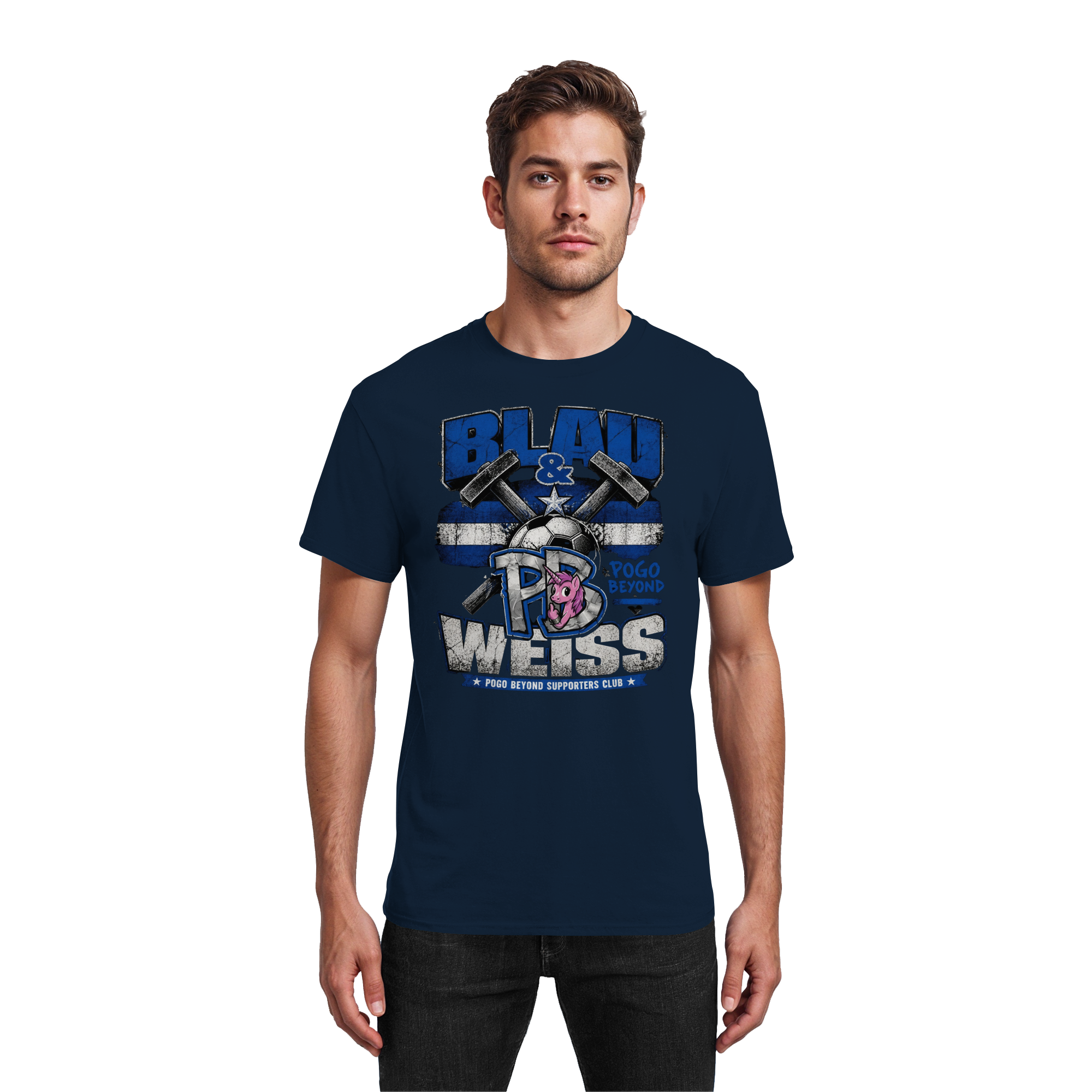 BLAU & WEISS POGO BEYOND - Heavy Cotton T-Shirt