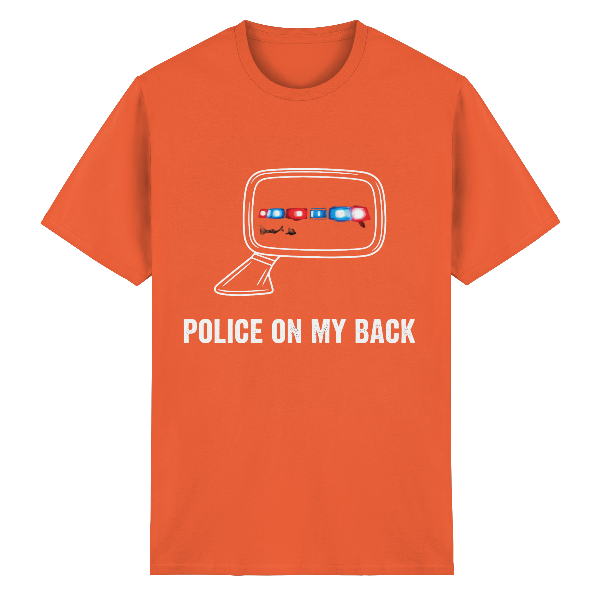 POLICE ON MY BACK - Heavy Cotton T-Shirt