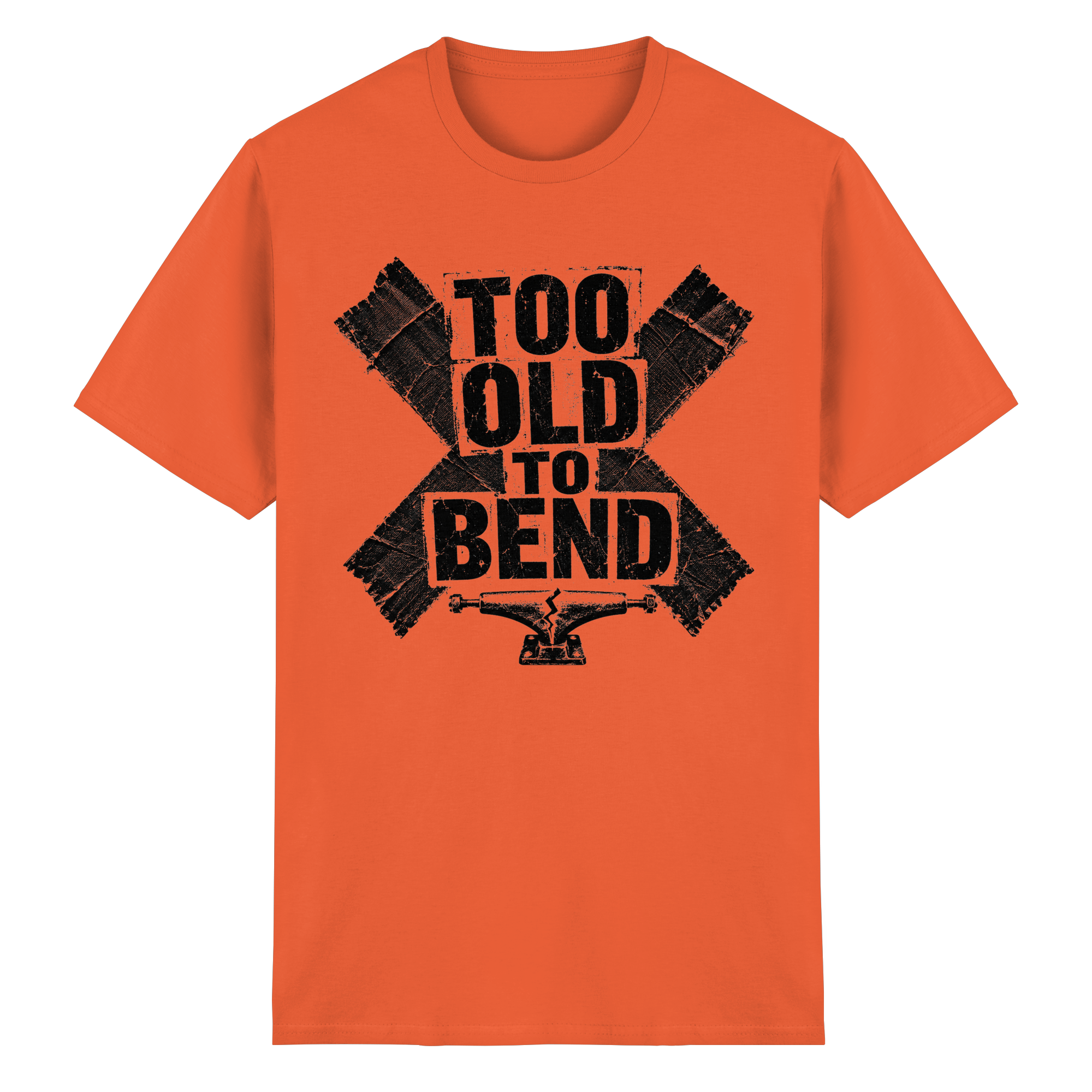 TOO OLD TO BEND - Heavy Cotton T-Shirt