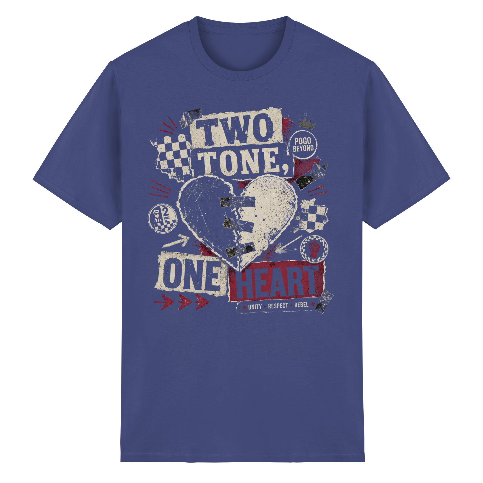 2 TONE, ONE HEART - Heavy Cotton T-Shirt