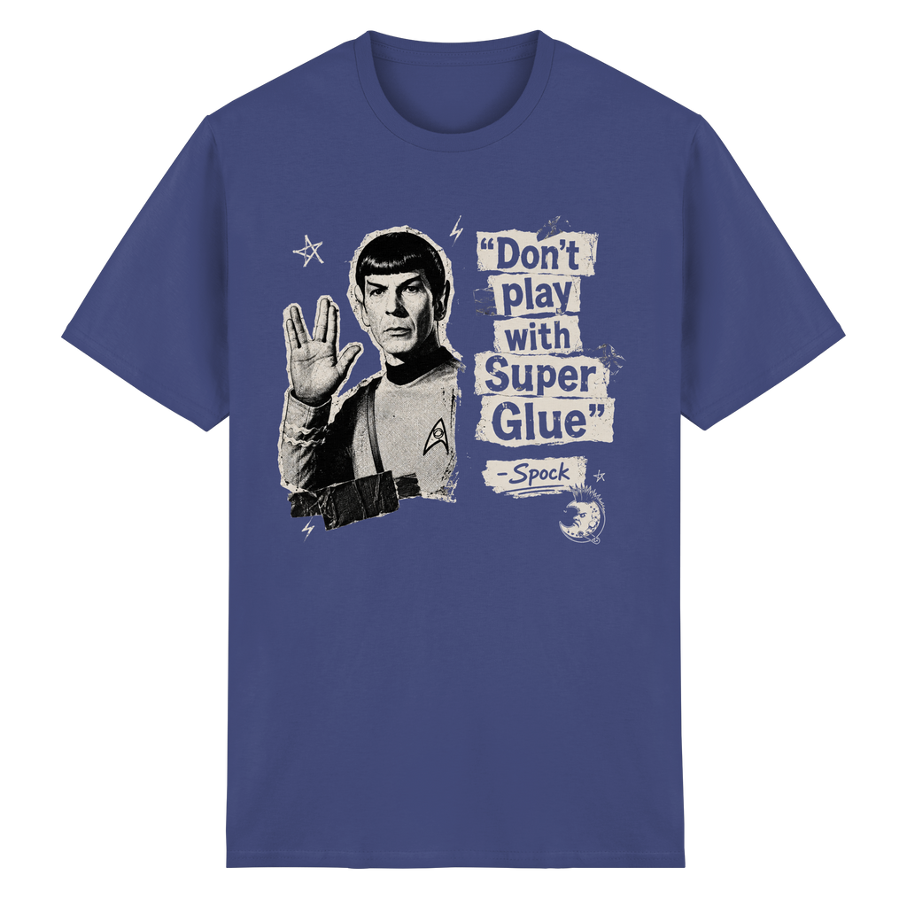 DON'T PLAY WITH SUPER GLUE - Heavy Cotton T-Shirt