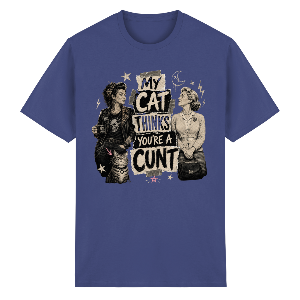 MY CAT THINKS... - Heavy Cotton T-Shirt