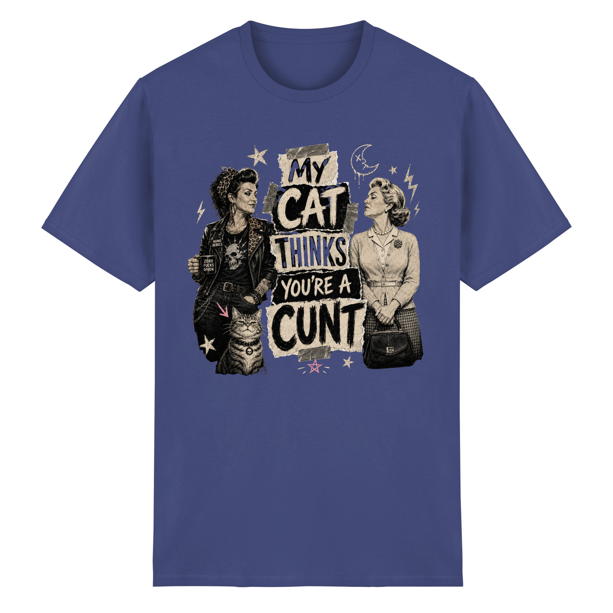 MY CAT THINKS... - Heavy Cotton T-Shirt