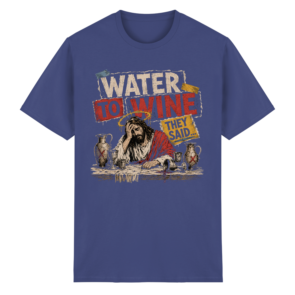 WATER TO WINE - Heavy Cotton T-Shirt
