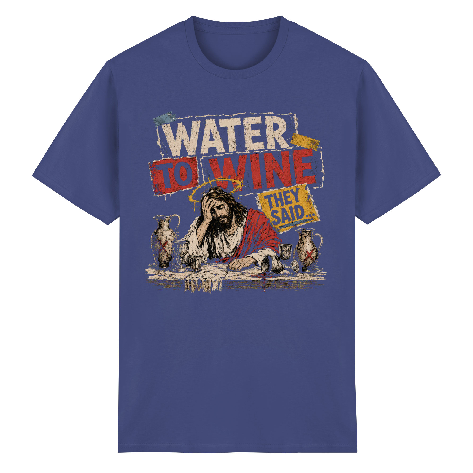 WATER TO WINE - Heavy Cotton T-Shirt