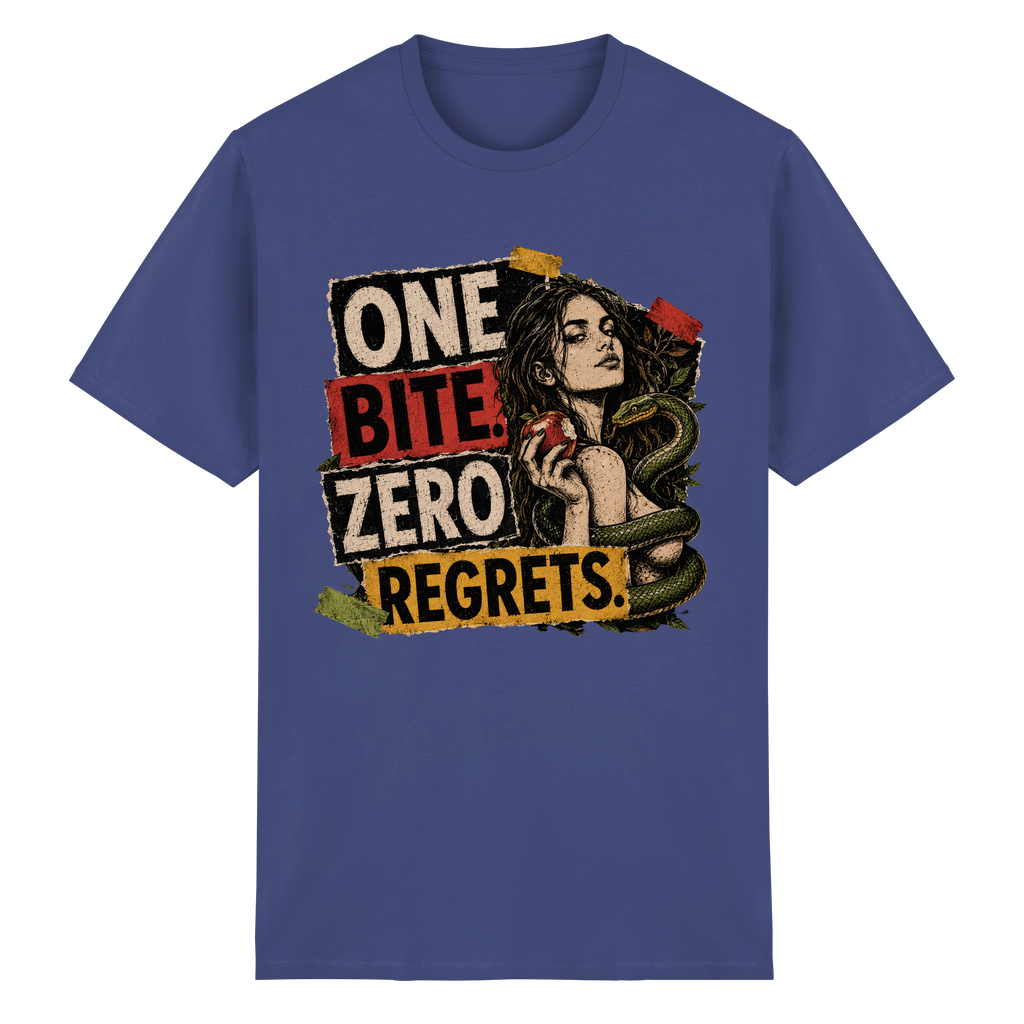 ONE BITE. ZERO REGRETS. - Heavy Cotton T-Shirt
