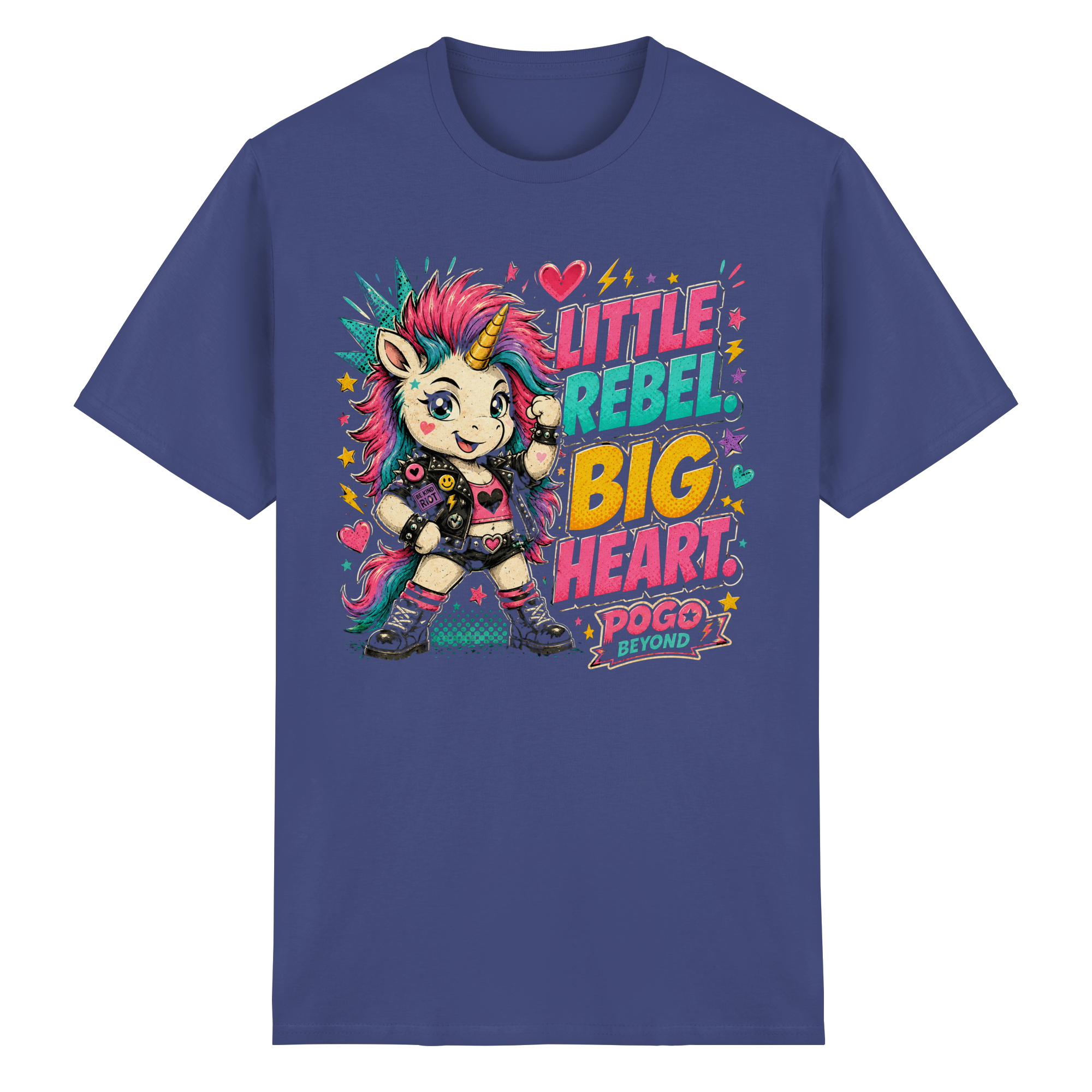 LITTLE REBEL BIG HEART - Heavy Cotton T-Shirt