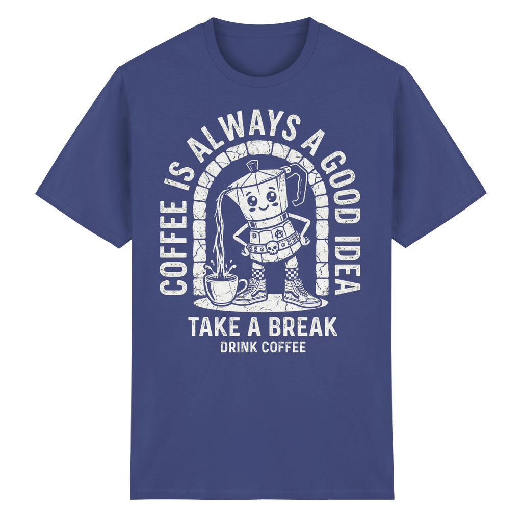 PUNK BREW – Coffee Is Always A Good Idea - Heavy Cotton T-Shirt