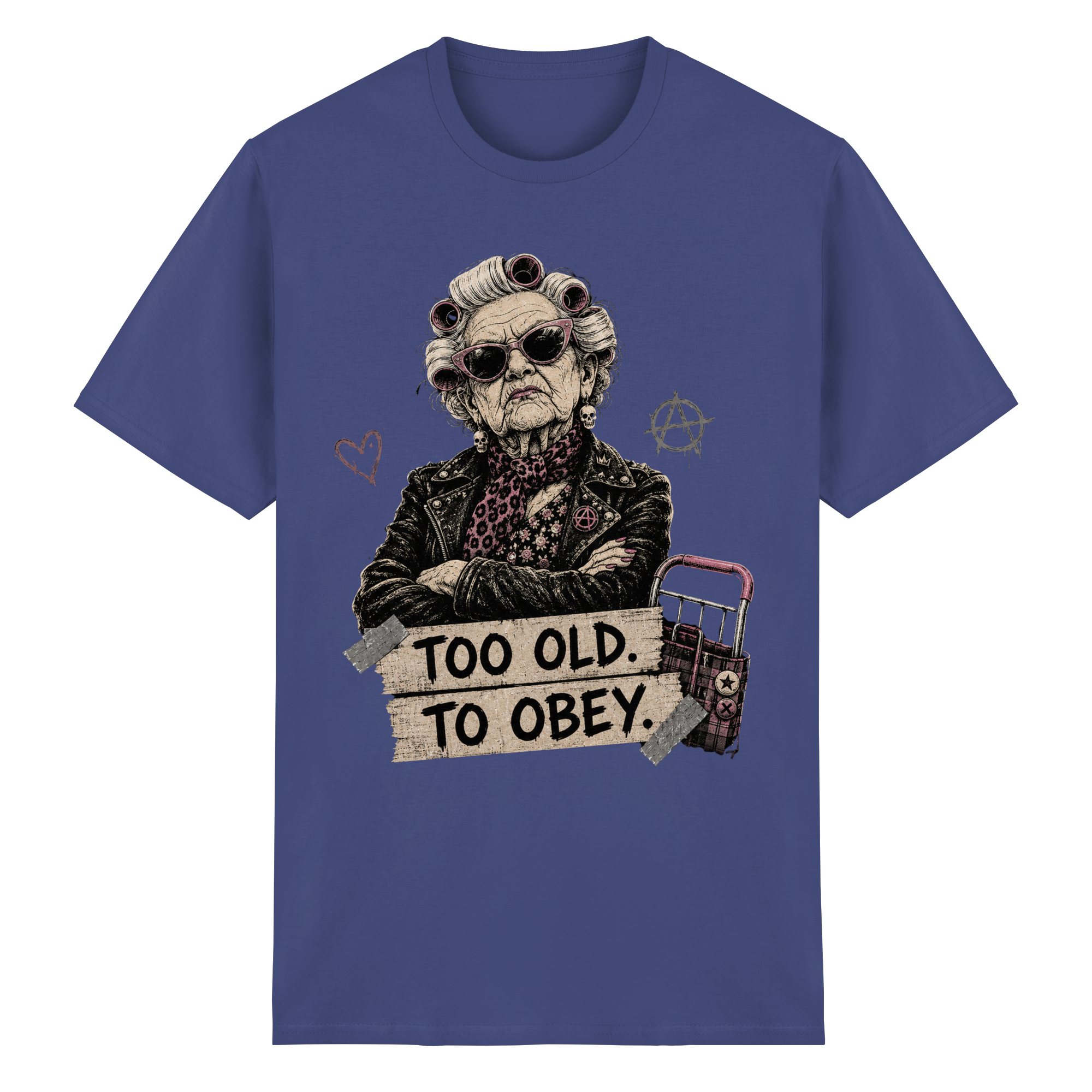 TOO OLD TO OBEY - Heavy Cotton T-Shirt