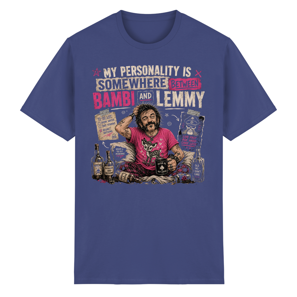 BETWEEN BAMBI & LEMMY - Heavy Cotton T-Shirt