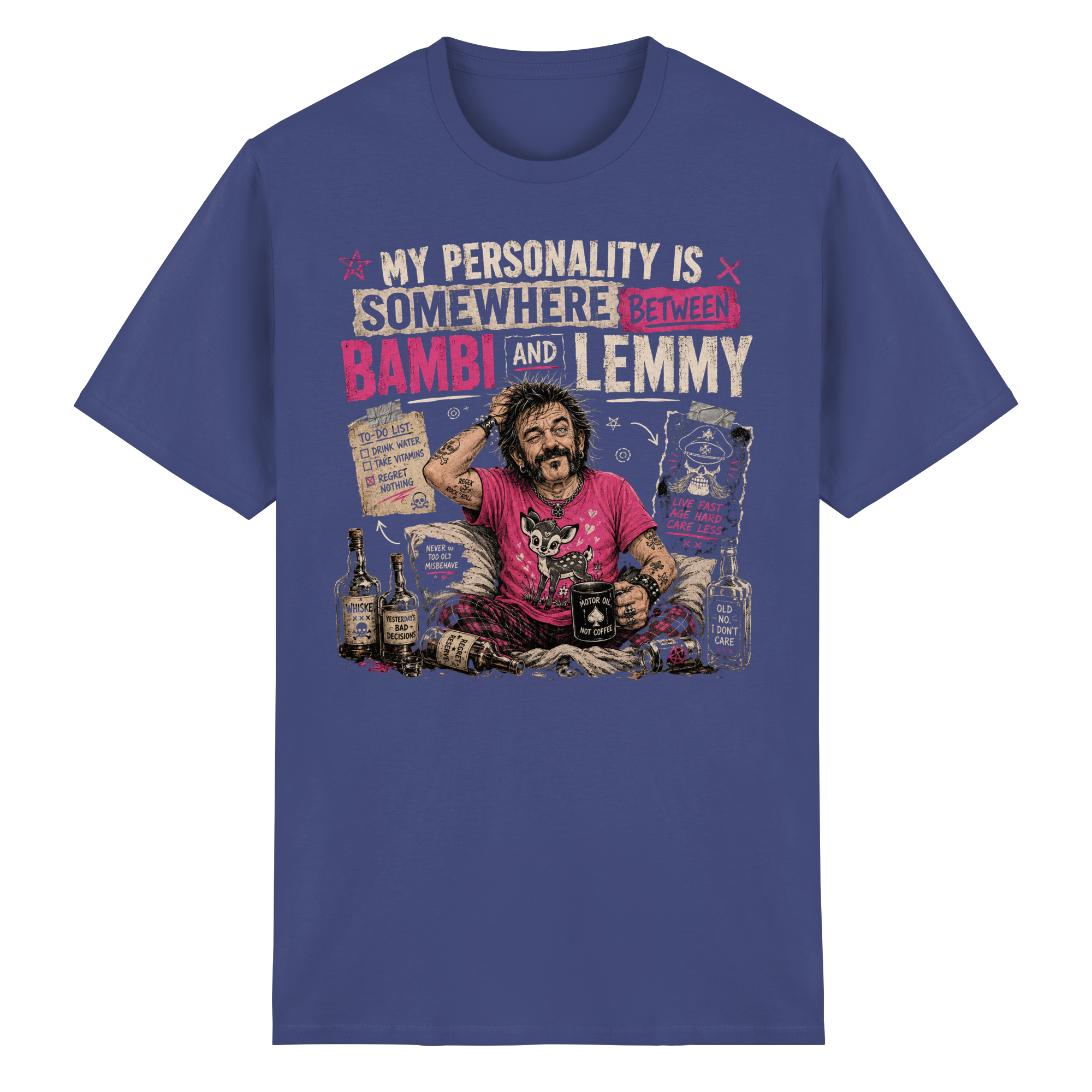 BETWEEN BAMBI & LEMMY - Heavy Cotton T-Shirt