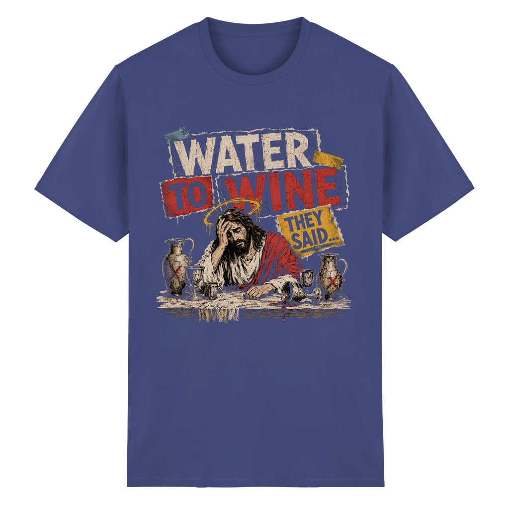 WATER TO WINE - Heavy Cotton T-Shirt