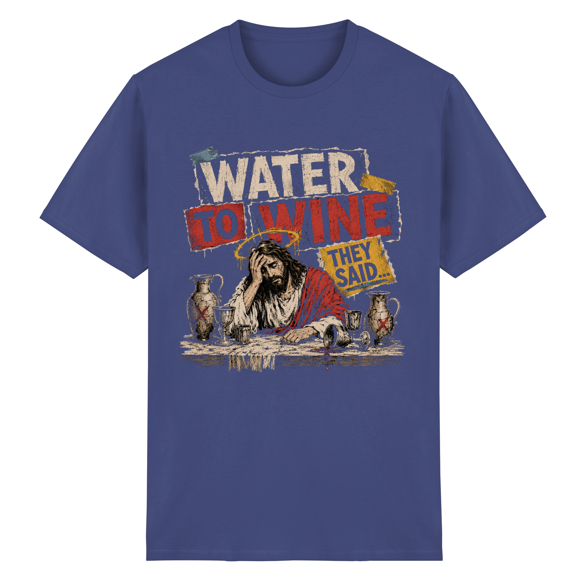 WATER TO WINE - Heavy Cotton T-Shirt