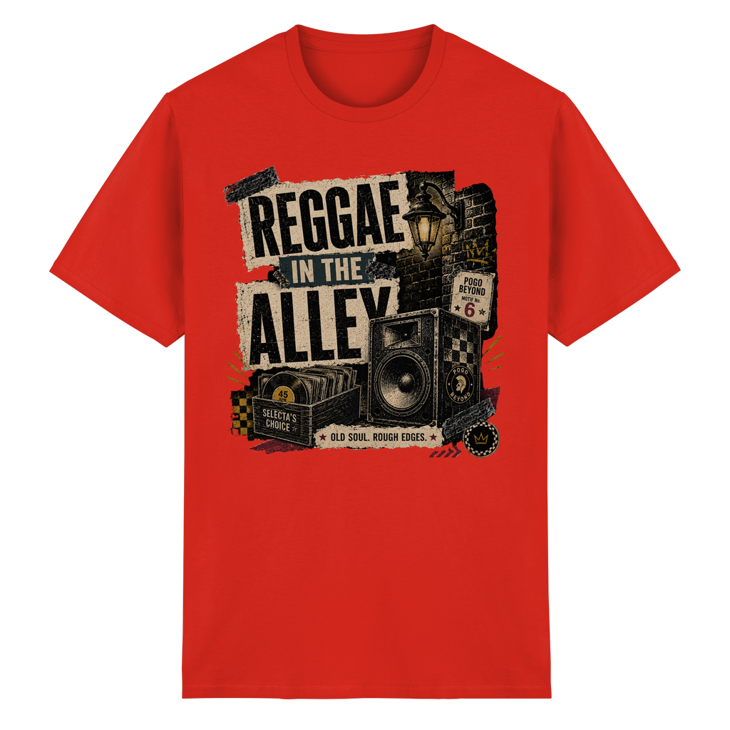 REGGAE IN THE ALLEY - Heavy Cotton T-Shirt
