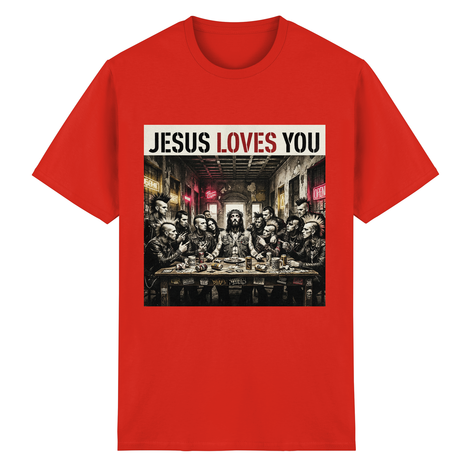 JESUS LOVES YOU - Heavy Cotton T-Shirt