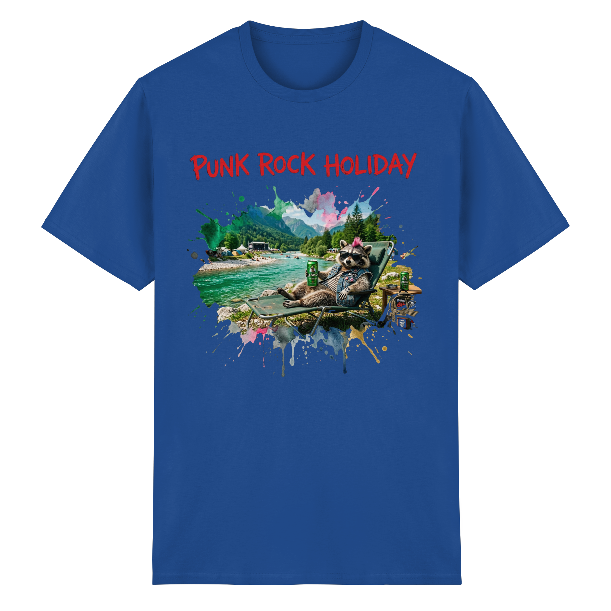 PUNK ROCK HOLIDAY - Lazy Rockoon - Heavy Cotton T-Shirt