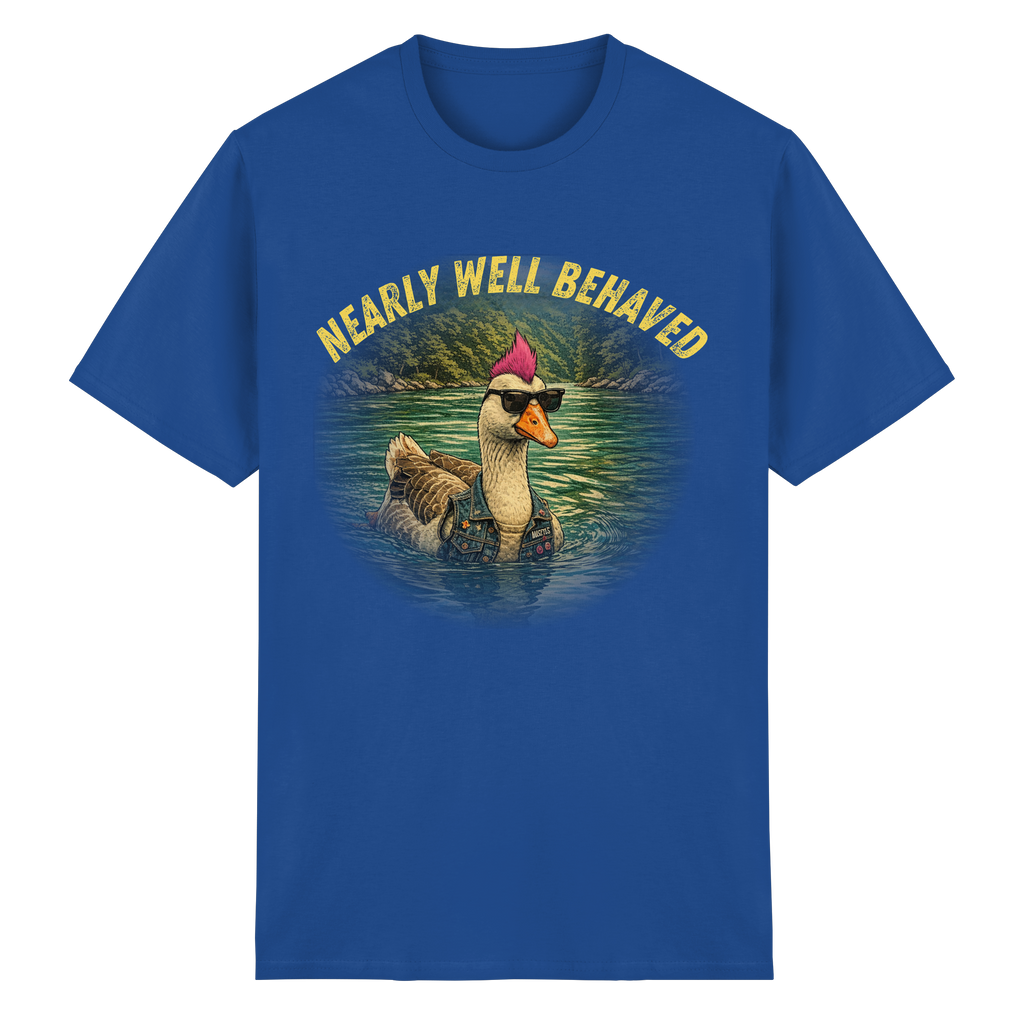 NEARLY BEHAVED - Heavy Cotton T-Shirt