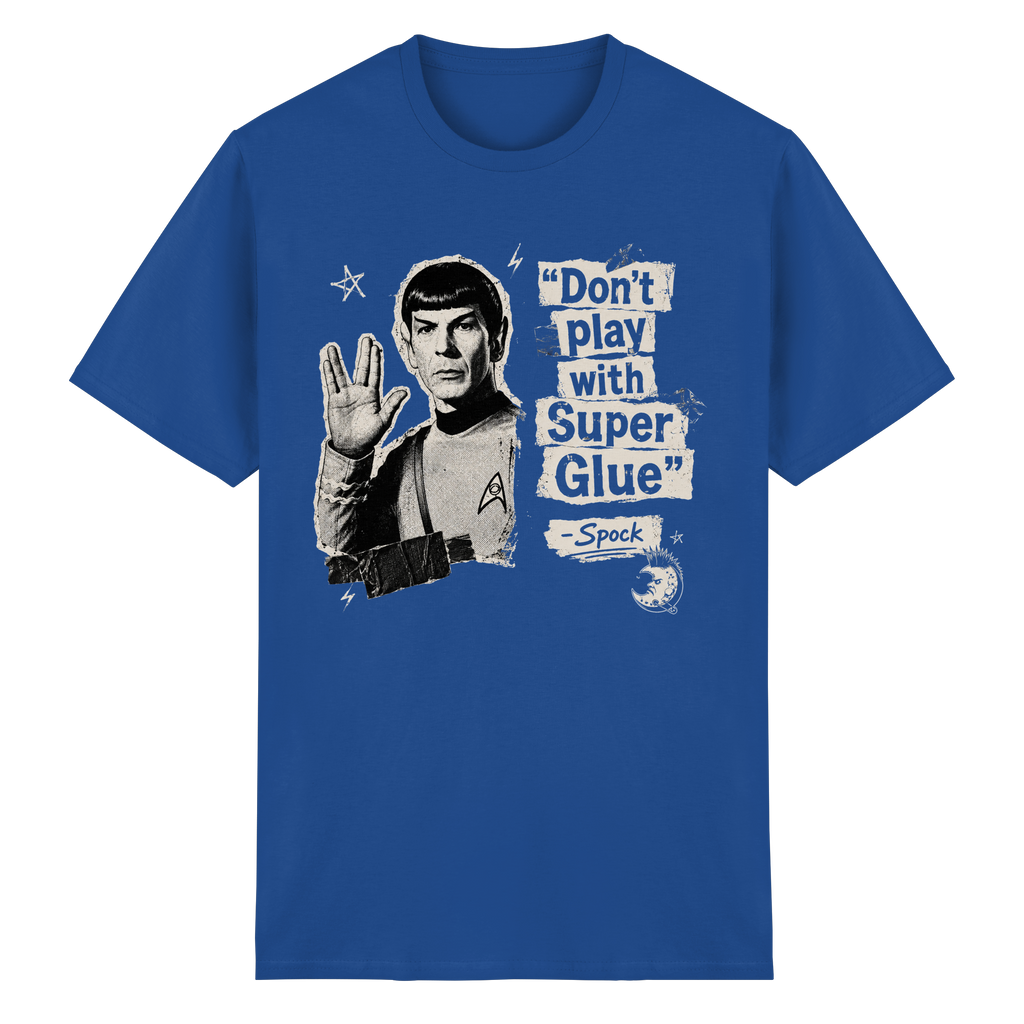 DON'T PLAY WITH SUPER GLUE - Heavy Cotton T-Shirt