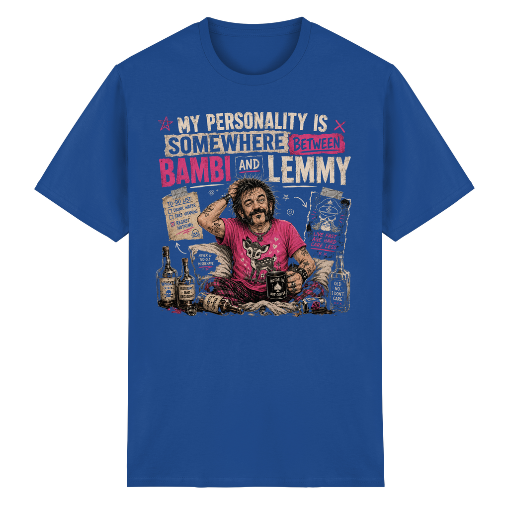 BETWEEN BAMBI & LEMMY - Heavy Cotton T-Shirt