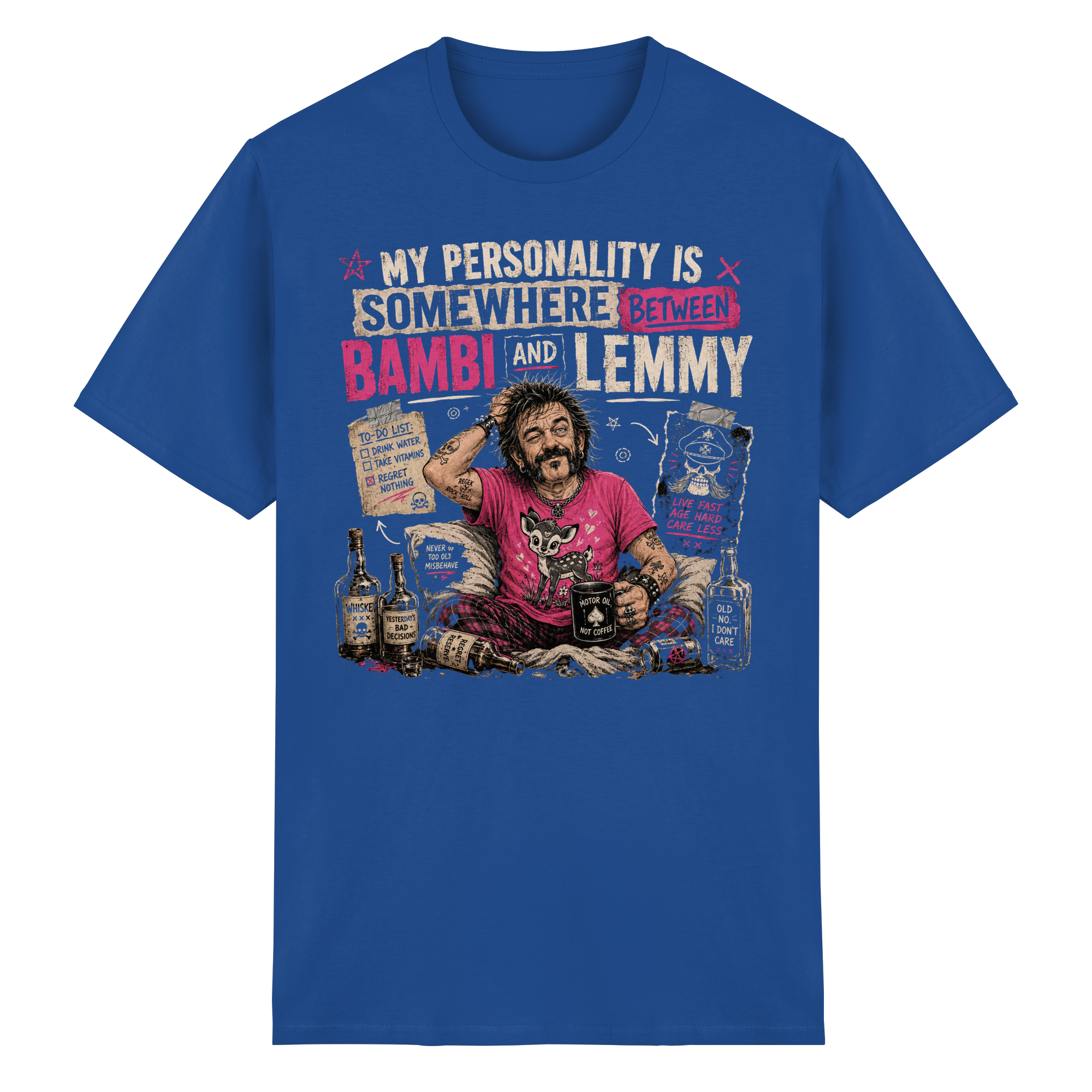 BETWEEN BAMBI & LEMMY - Heavy Cotton T-Shirt