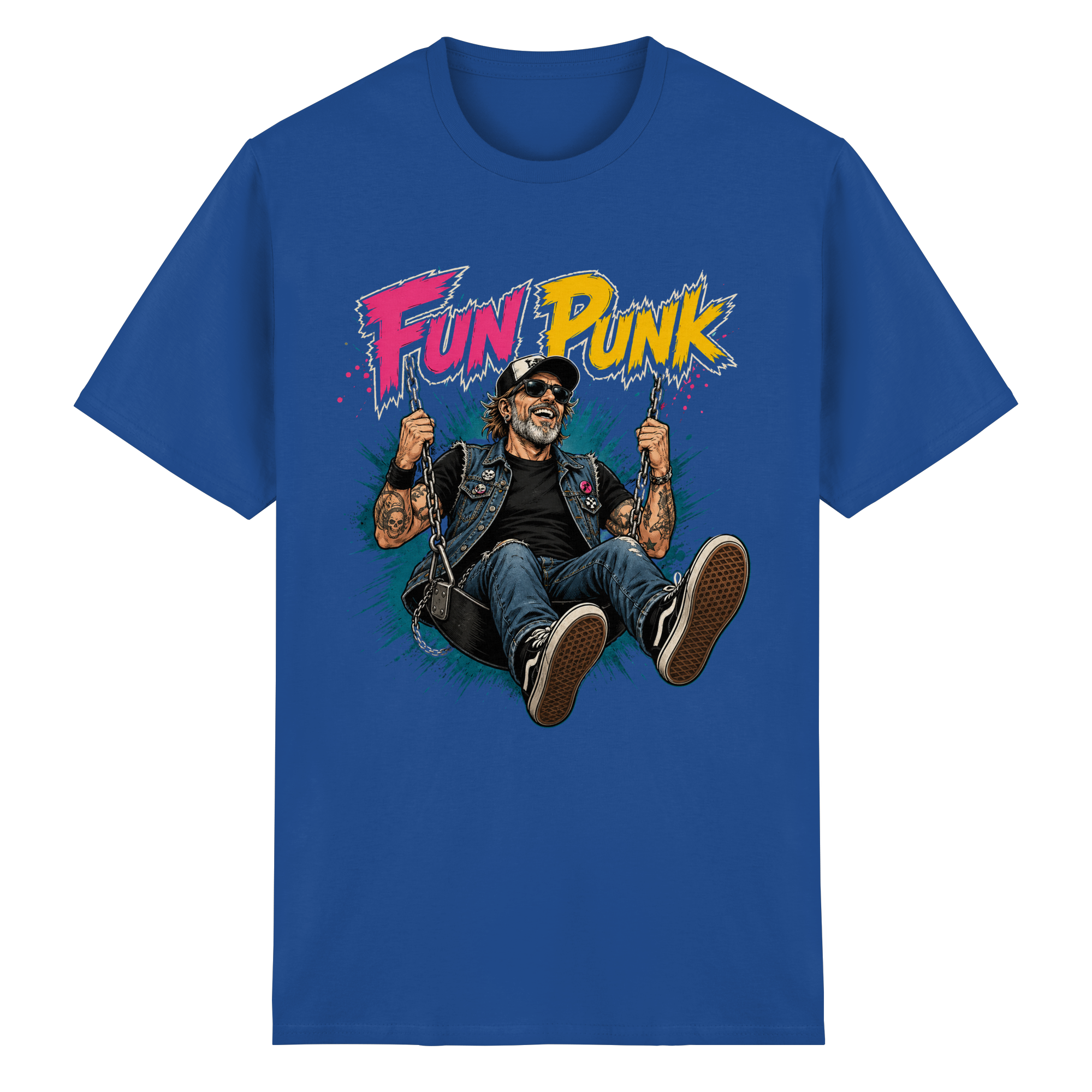 FUN PUNK SWING - Heavy Cotton T-Shirt