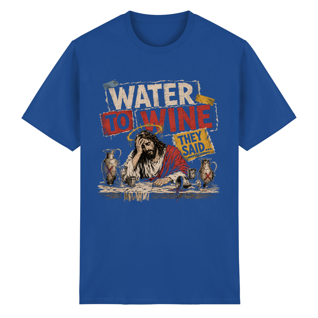 WATER TO WINE - Heavy Cotton T-Shirt