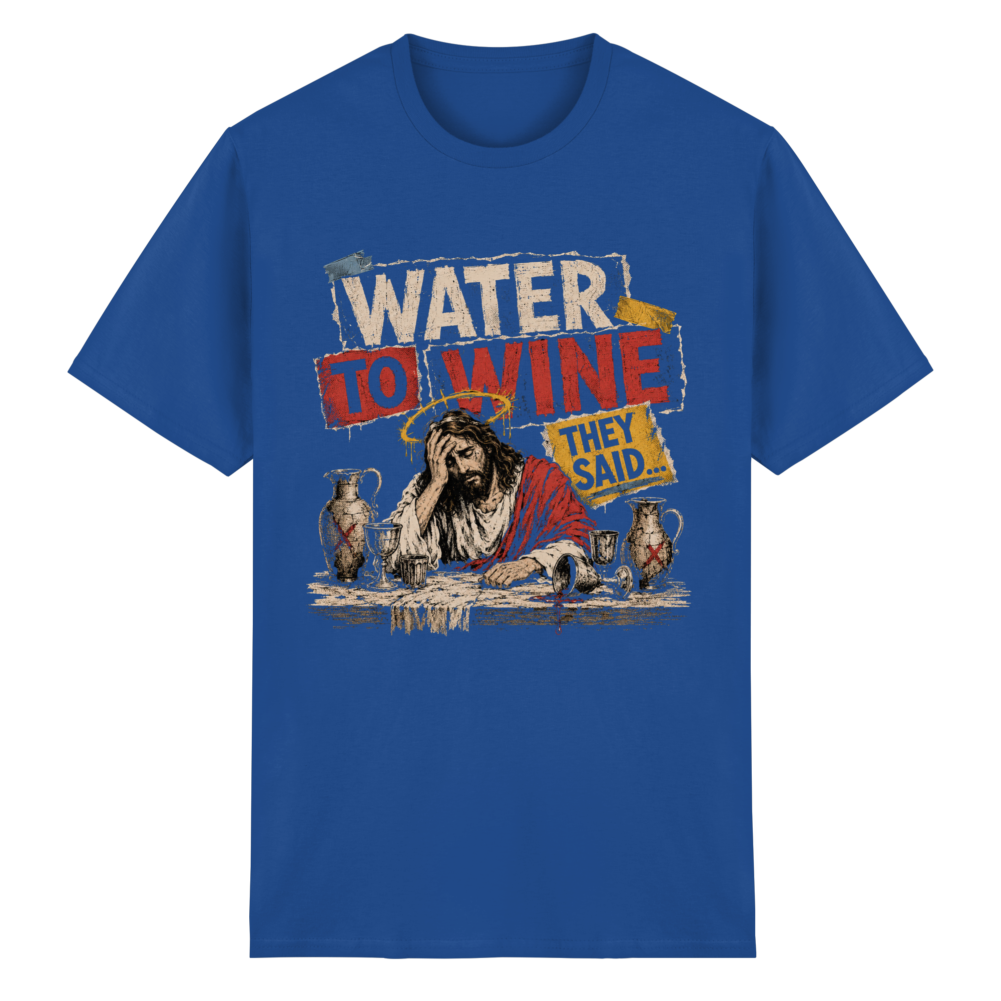WATER TO WINE - Heavy Cotton T-Shirt