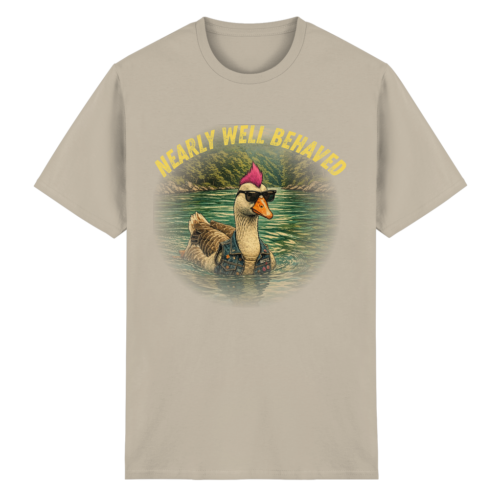 NEARLY BEHAVED - Heavy Cotton T-Shirt