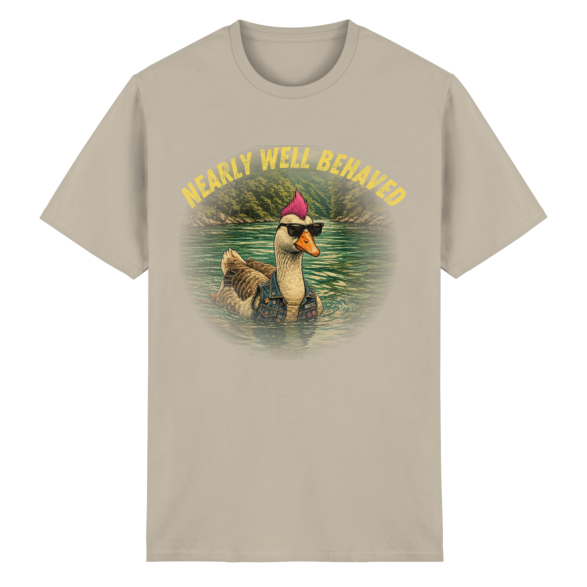 NEARLY BEHAVED - Heavy Cotton T-Shirt