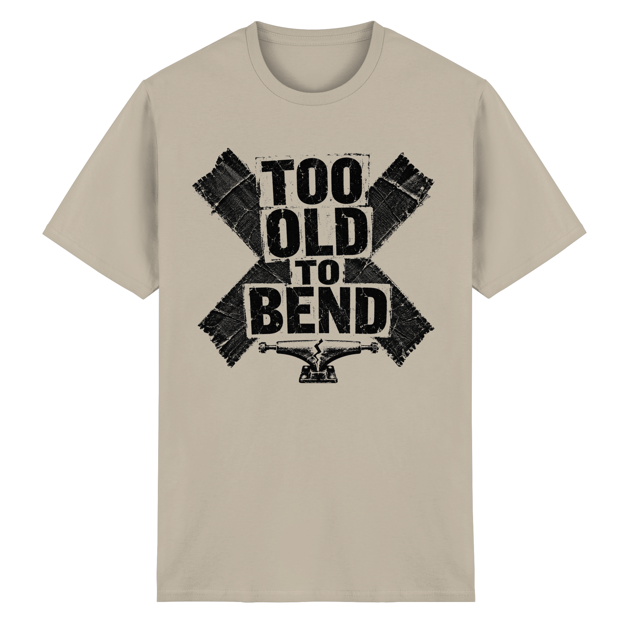 TOO OLD TO BEND - Heavy Cotton T-Shirt