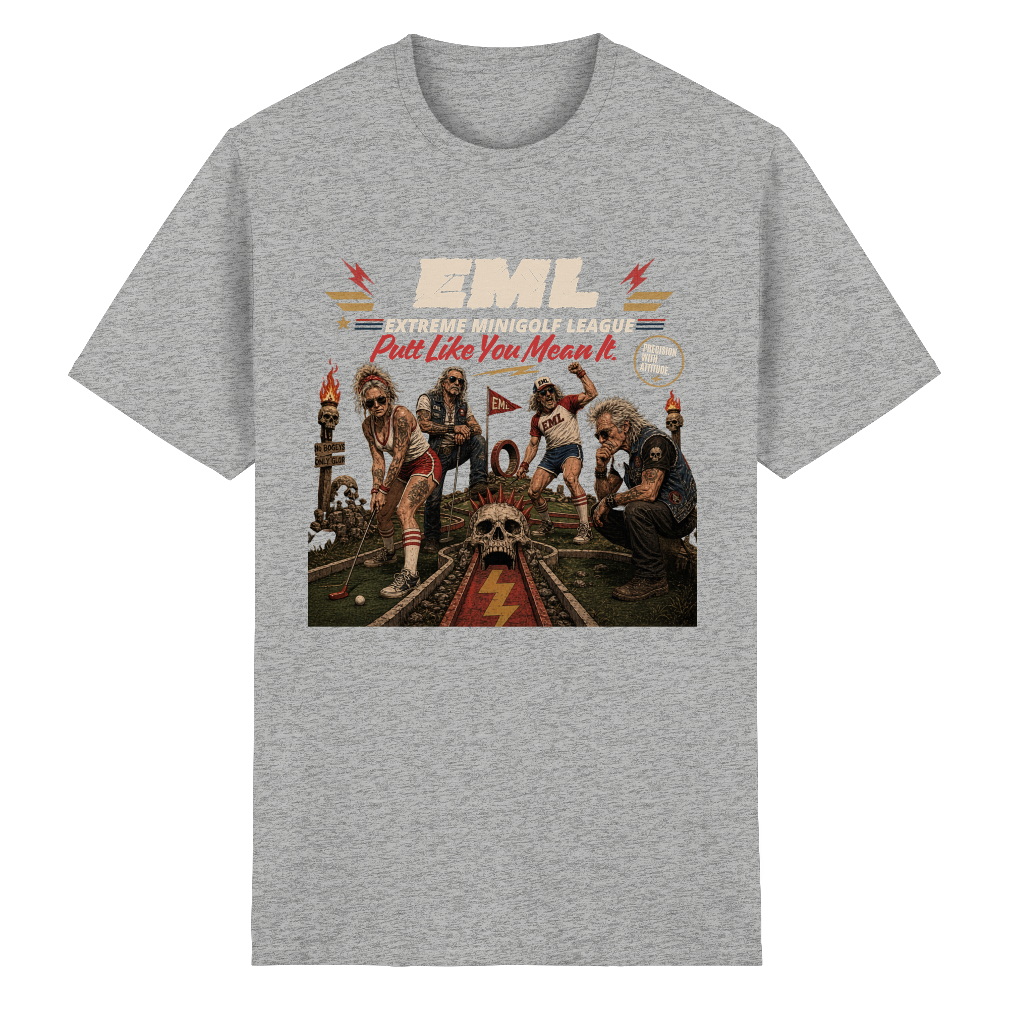 EXTREME MINIGOLF LEAGUE - Heavy Cotton T-Shirt