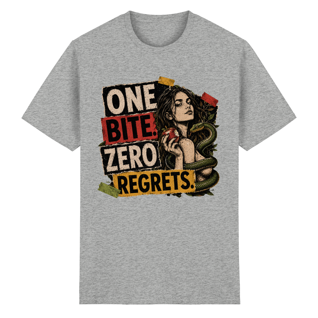ONE BITE. ZERO REGRETS. - Heavy Cotton T-Shirt