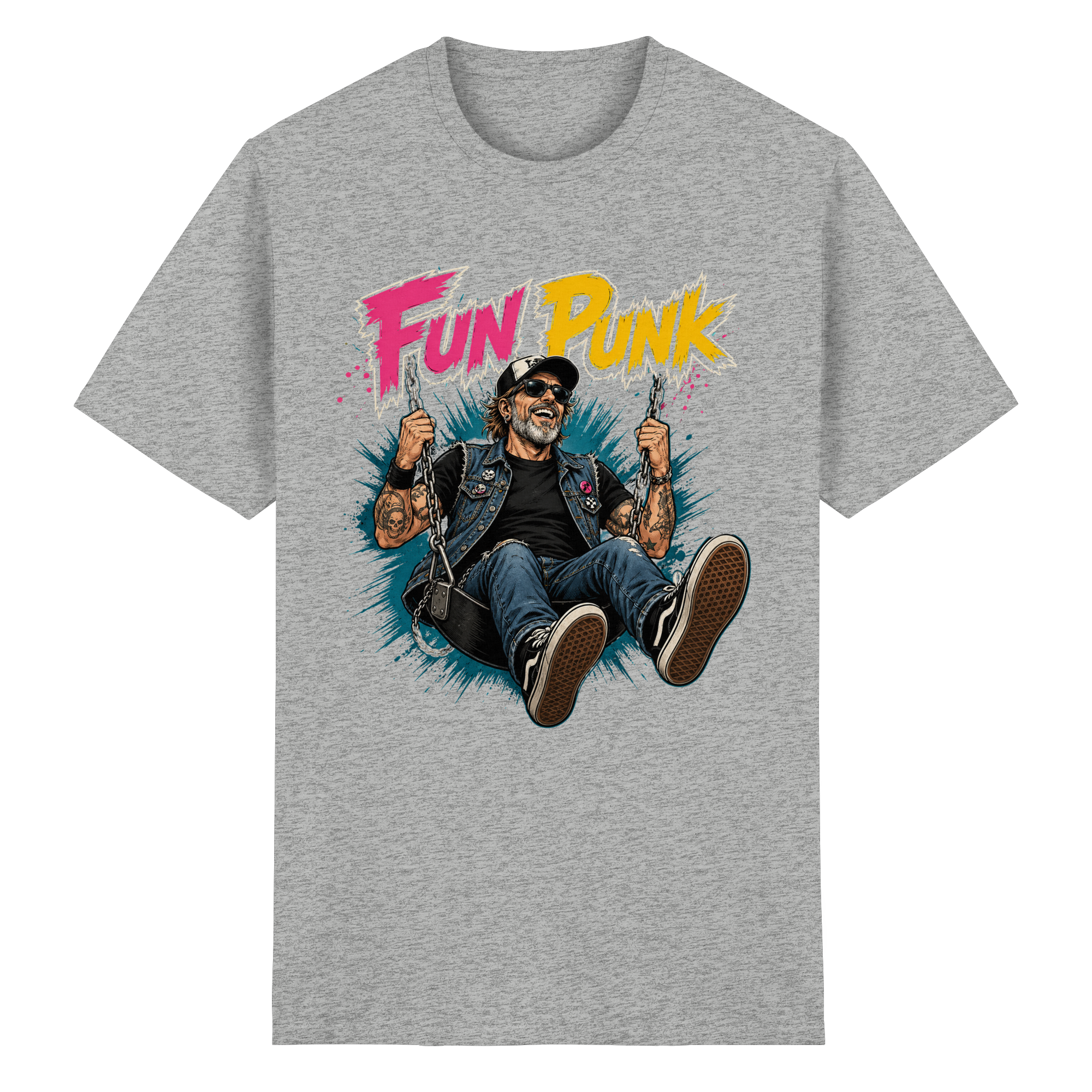FUN PUNK SWING - Heavy Cotton T-Shirt