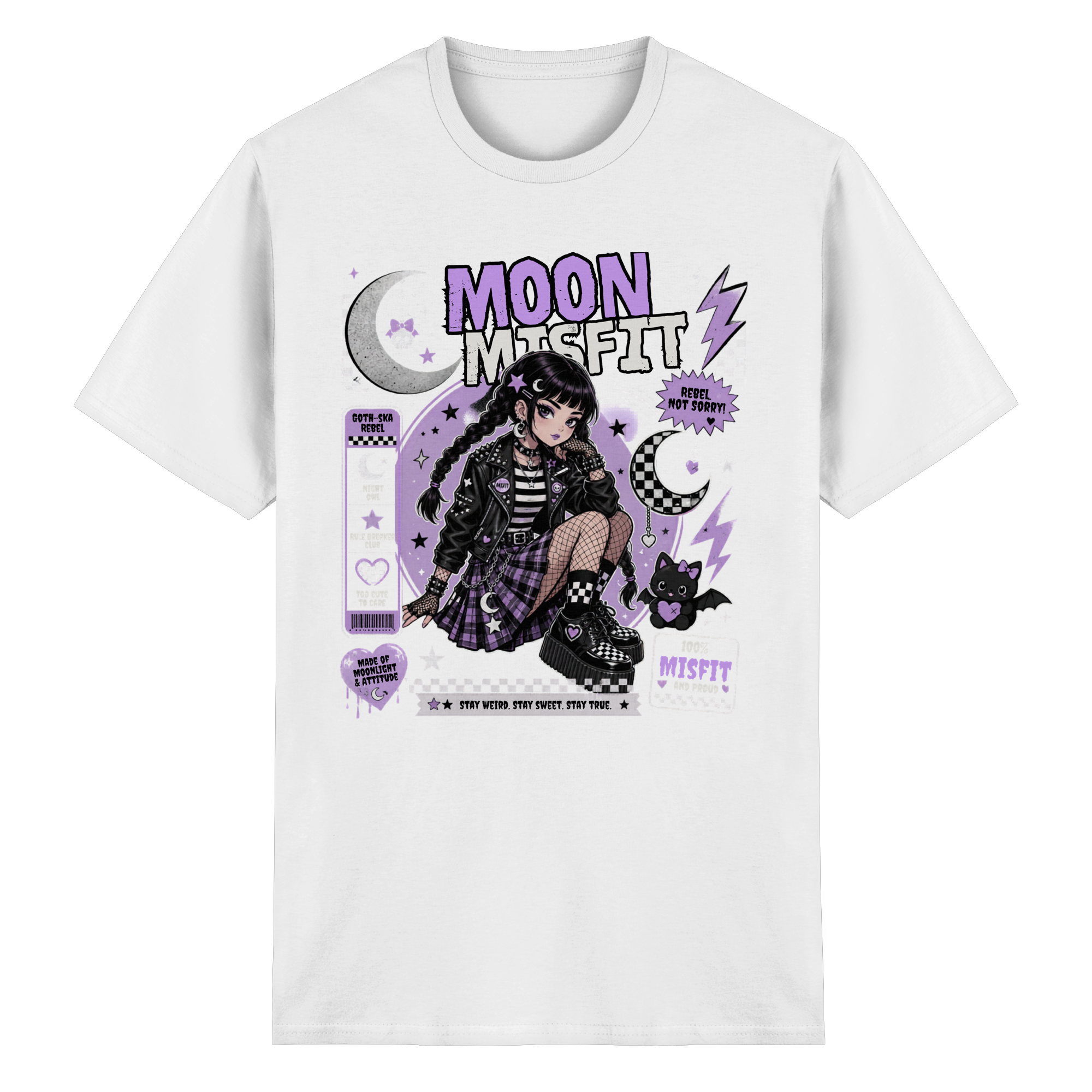 MOON MISFIT - Heavy Cotton T-Shirt