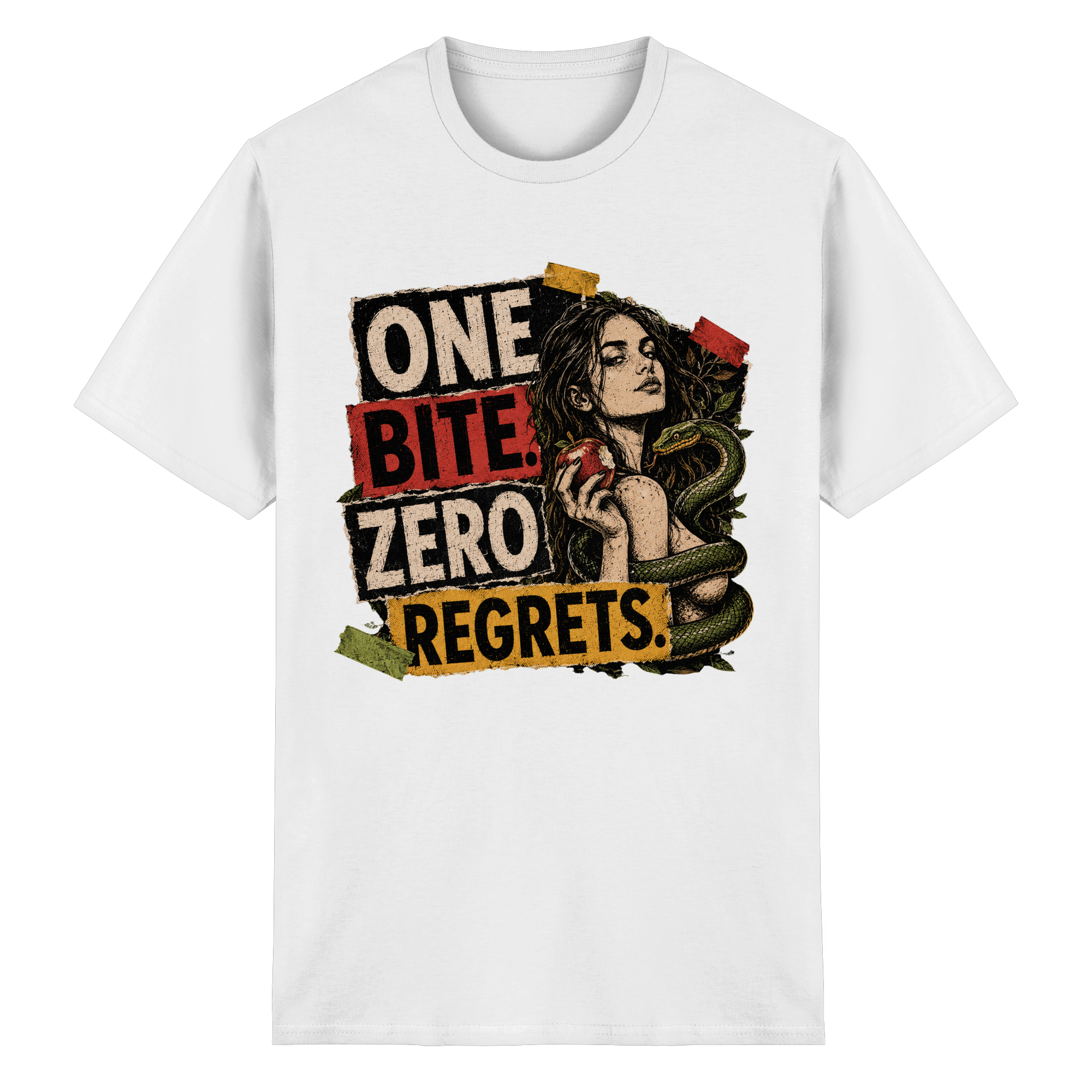 ONE BITE. ZERO REGRETS. - Heavy Cotton T-Shirt