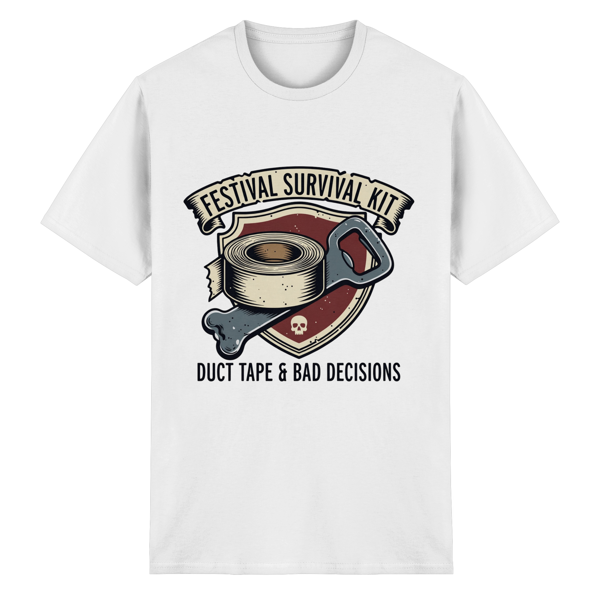 FESTIVAL SURVIVAL KIT - Heavy Cotton T-Shirt