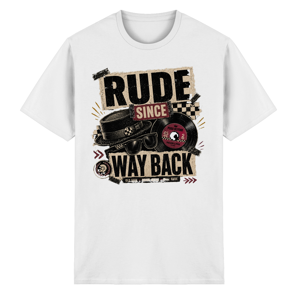 RUDE SINCE WAY BACK - Heavy Cotton T-Shirt