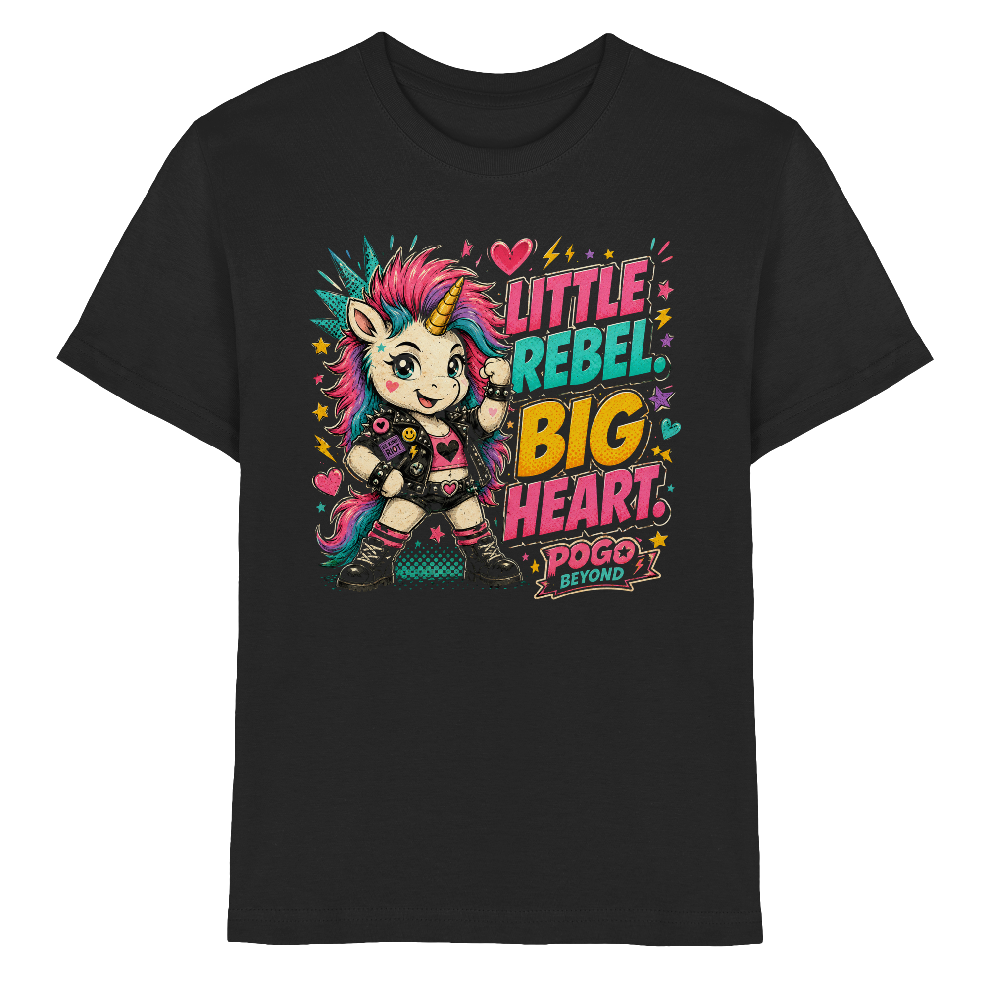 LITTLE REBEL BIG HEART - Kids Premium Shirt