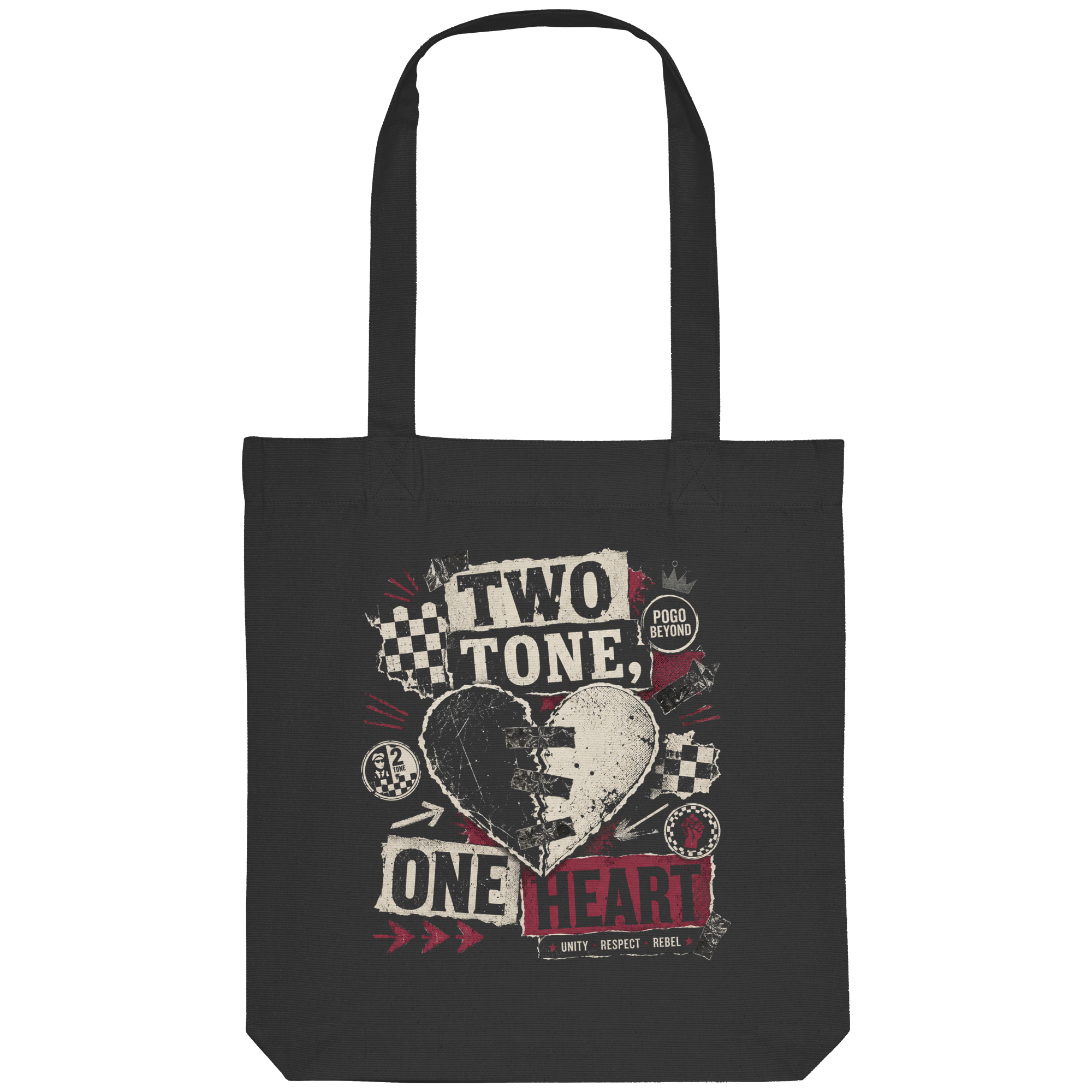 2 TONE, ONE HEART - Organic Tote-Bag
