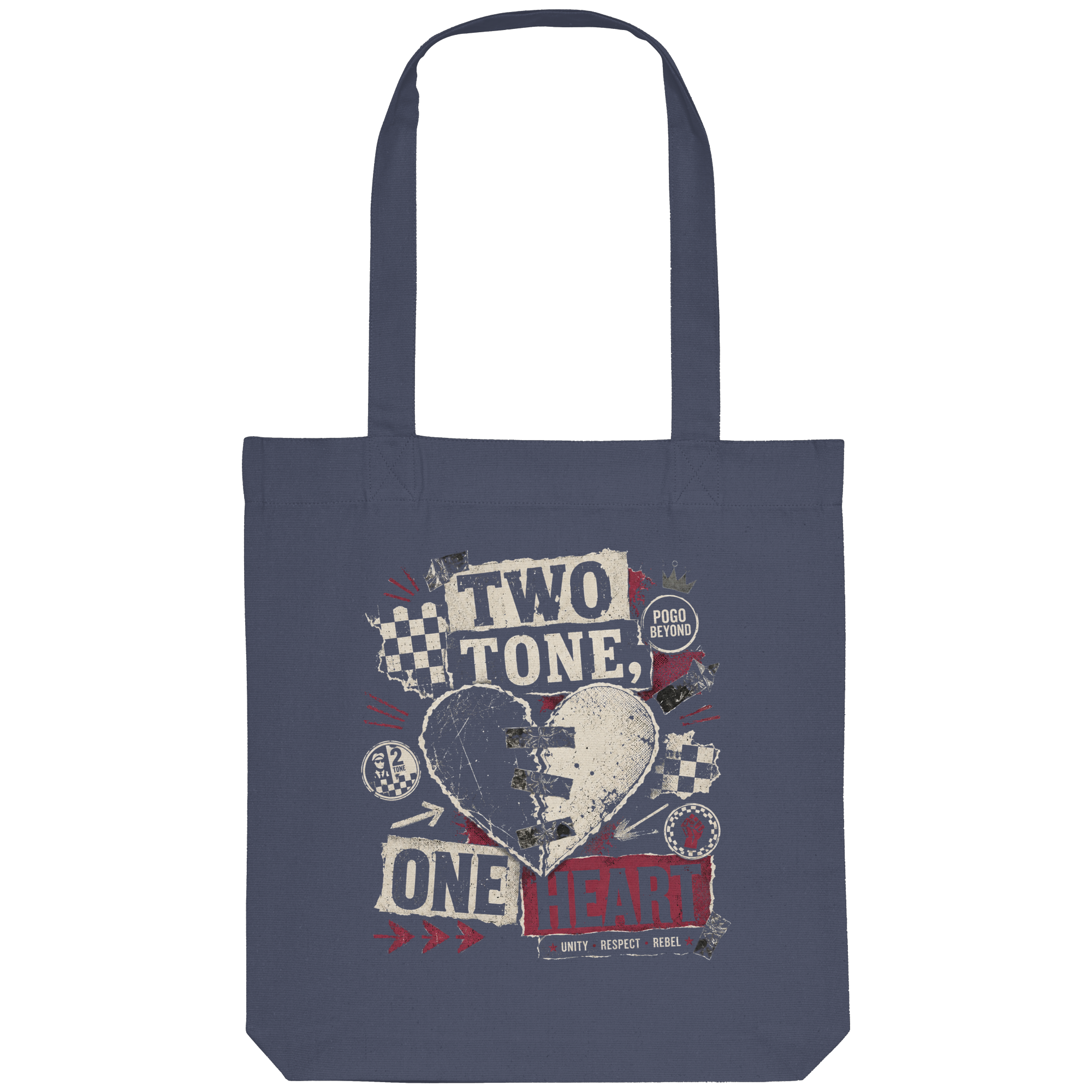 2 TONE, ONE HEART - Organic Tote-Bag