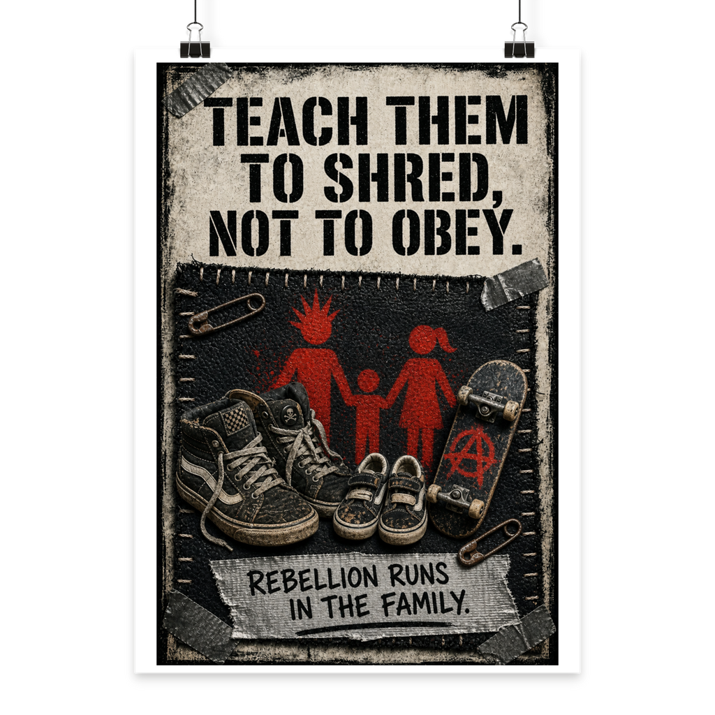 TEACH THEM TO SHRED - Poster Din A1 (hoch)