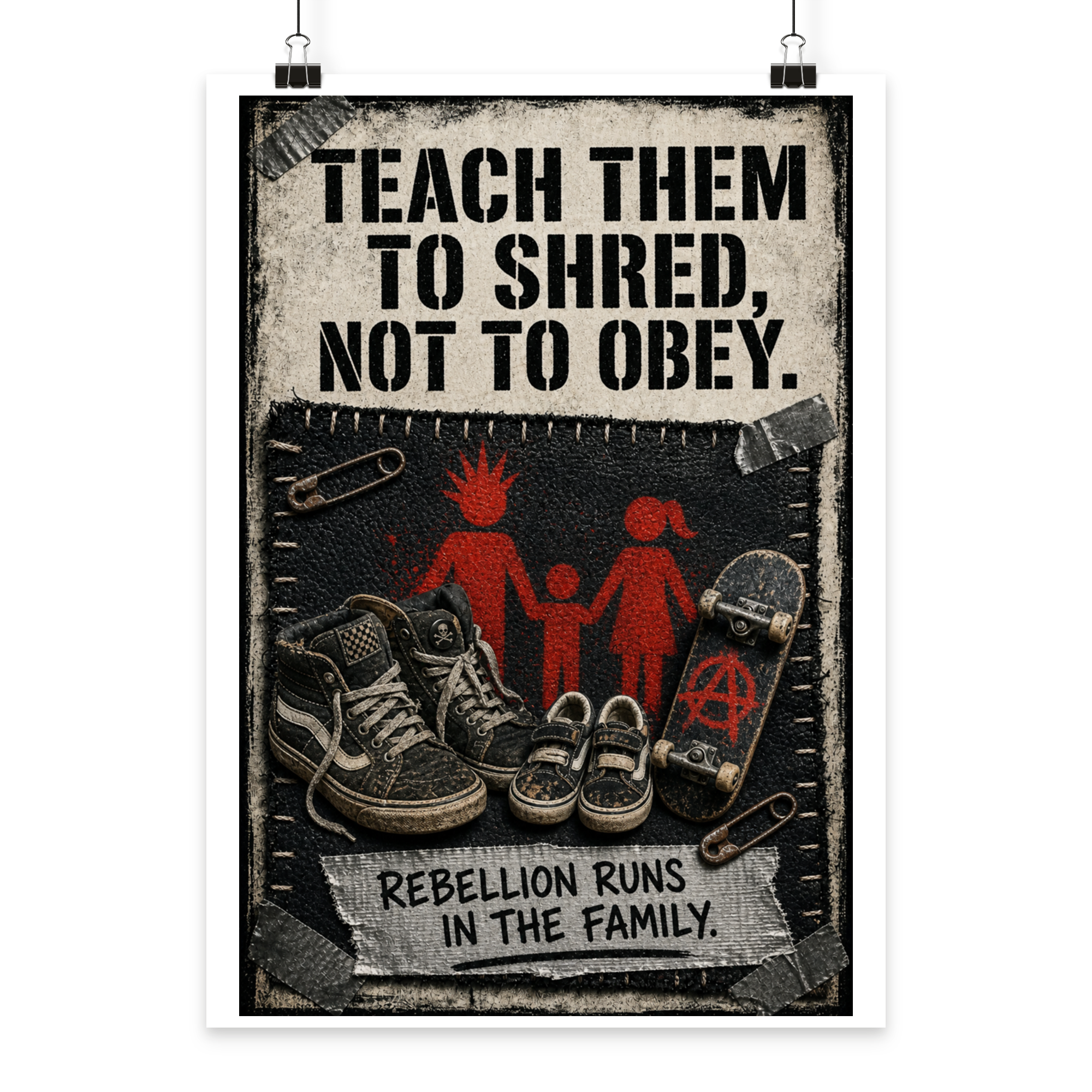 TEACH THEM TO SHRED - Poster Din A1 (hoch)