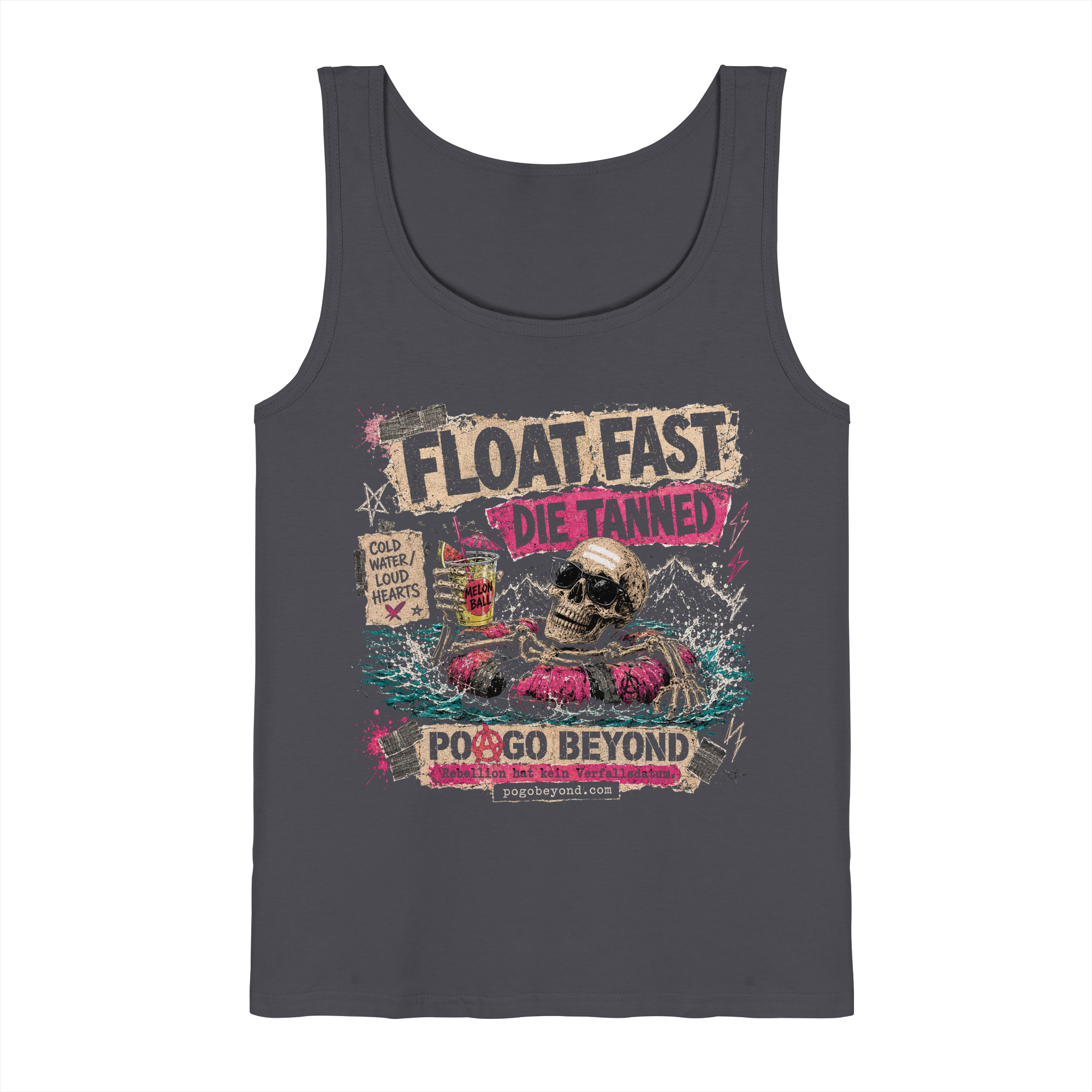 Float Fast Die Tanned – Punk Festival Tanktop