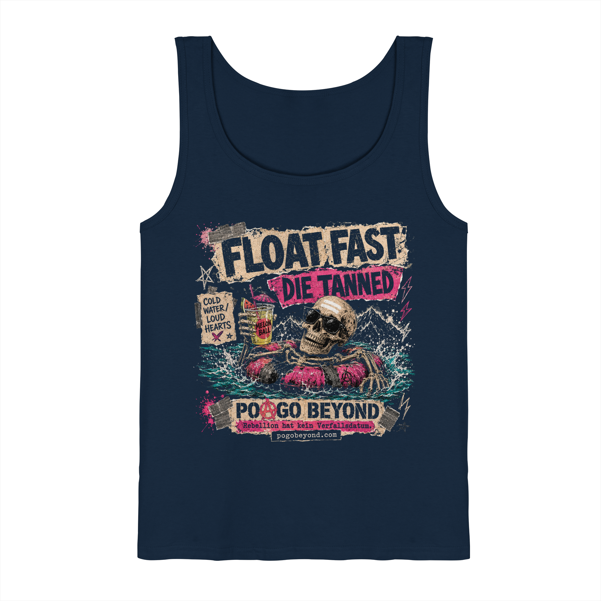 Float Fast Die Tanned – Punk Festival Tanktop