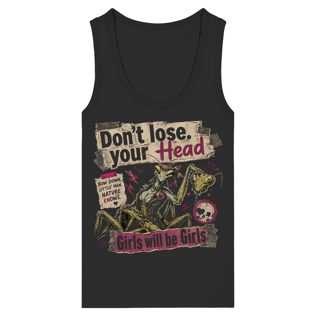 DON'T LOSE YOUR HEAD - Womens Organic Fitted Tank Top