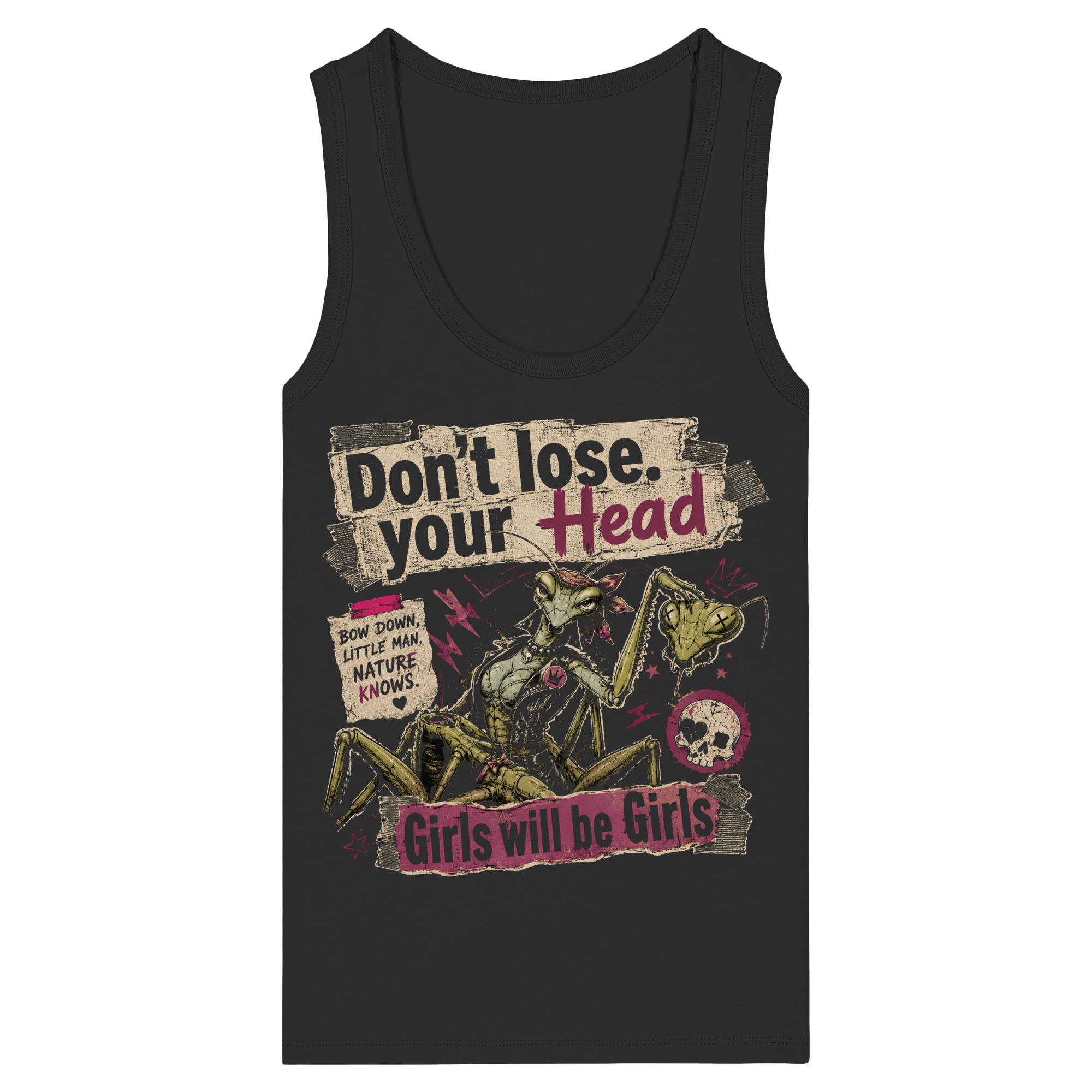 DON'T LOSE YOUR HEAD - Womens Organic Fitted Tank Top