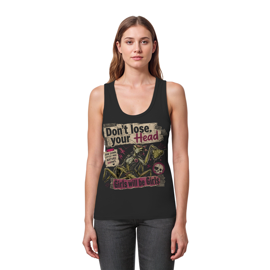 DON'T LOSE YOUR HEAD - Womens Organic Fitted Tank Top