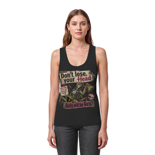 DON'T LOSE YOUR HEAD - Womens Organic Fitted Tank Top