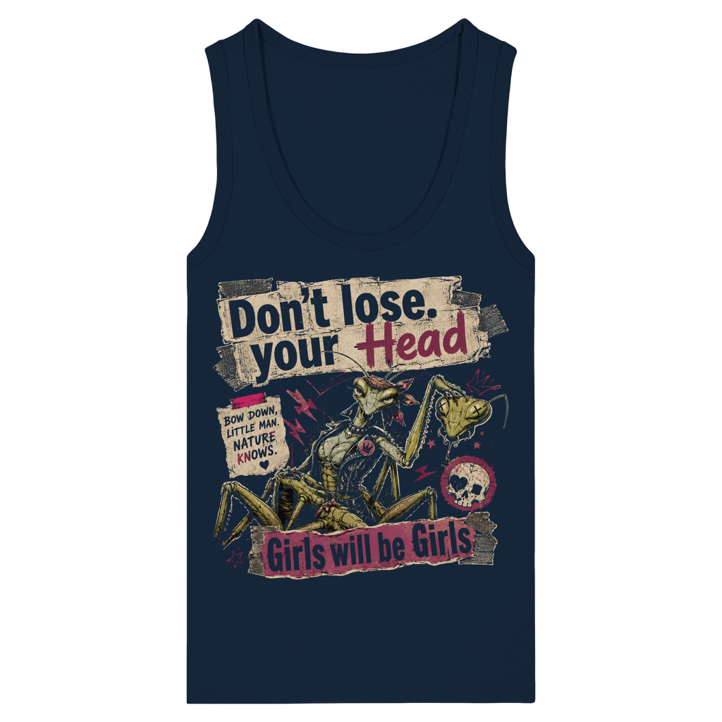 DON'T LOSE YOUR HEAD - Womens Organic Fitted Tank Top